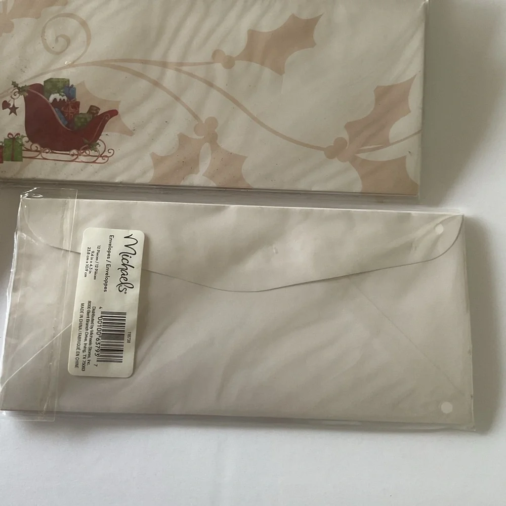 Michael’s Craft Stores  Christmas Envelopes NWT LOT OF 9 PACKAGES